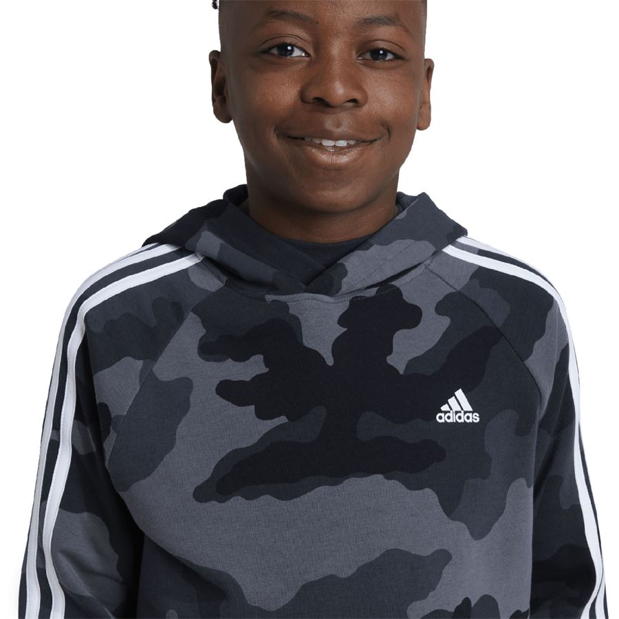 Felpa da bambini con cappuccio Essentials Allover Print Junior Adidas | IV7302X